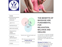 Tablet Screenshot of massagesforhealing.com